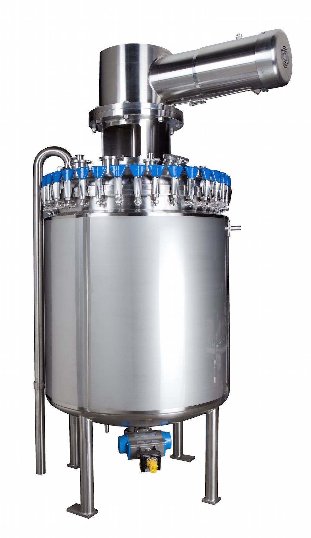 HOLLOWAY proudly produces pharmaceutical stainless steel solutions like this ASME rated pressure vessel.