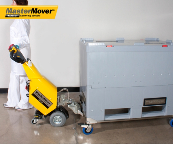 This is a photo of the MasterMover® Electric Tugger at work.