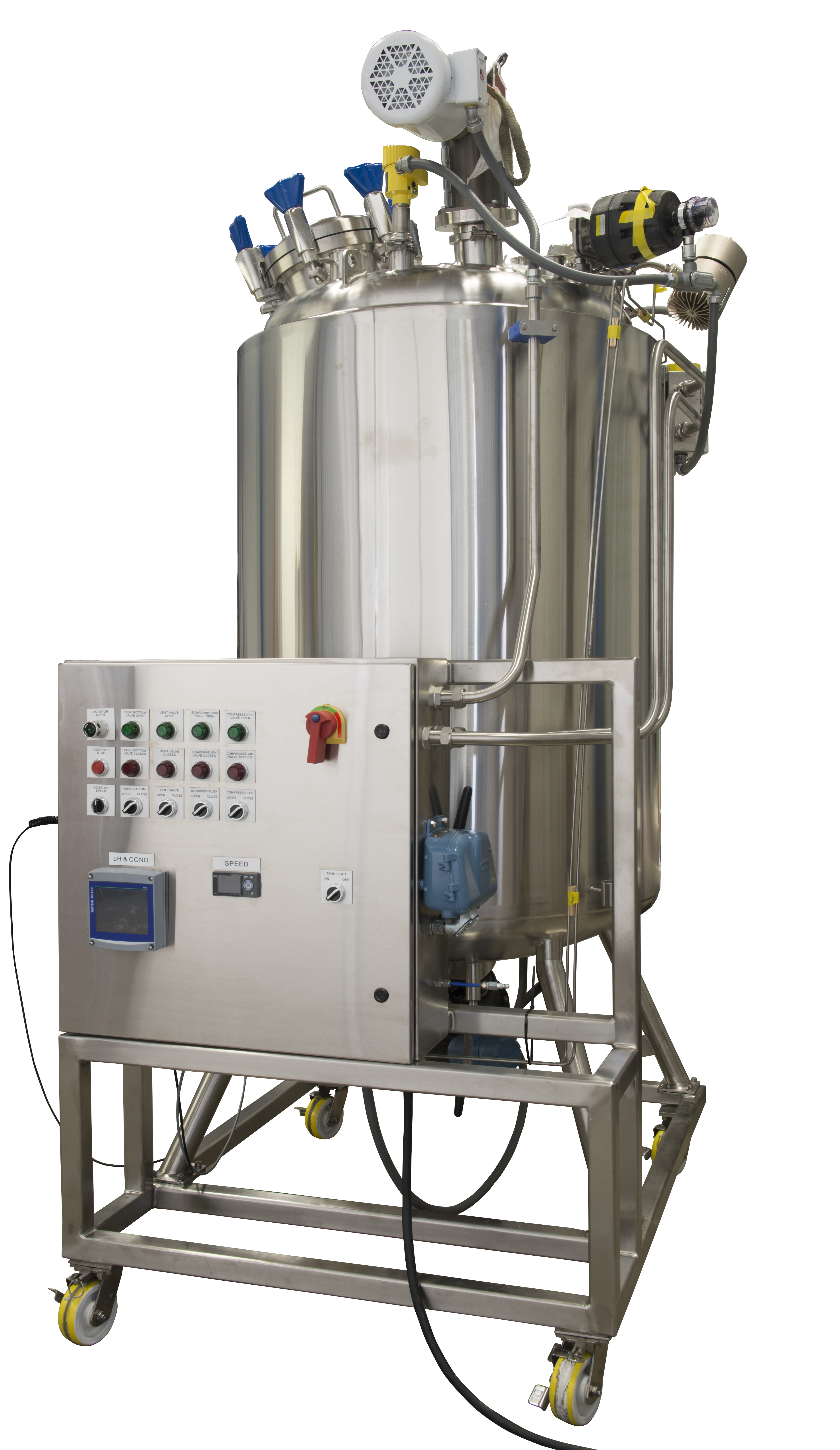 A mixing tank smart panel makes this mixing vessel by HOLLOWAY convenient.